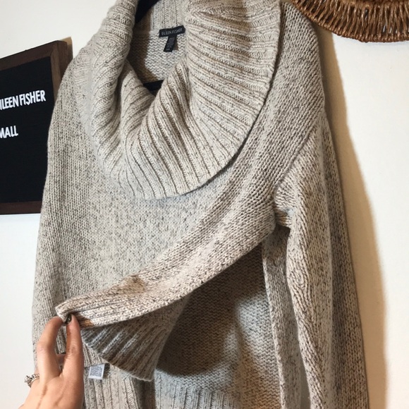 Cashmere and Silk Eileen Fisher Sweater - Picture 5 of 7